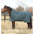 thumbnail image 1 of Rhino Wug Vari-Layer Turnout Blanket (250g Medium), Hunter Check (Green/Navy Trim), Size: 69, 1 of 4