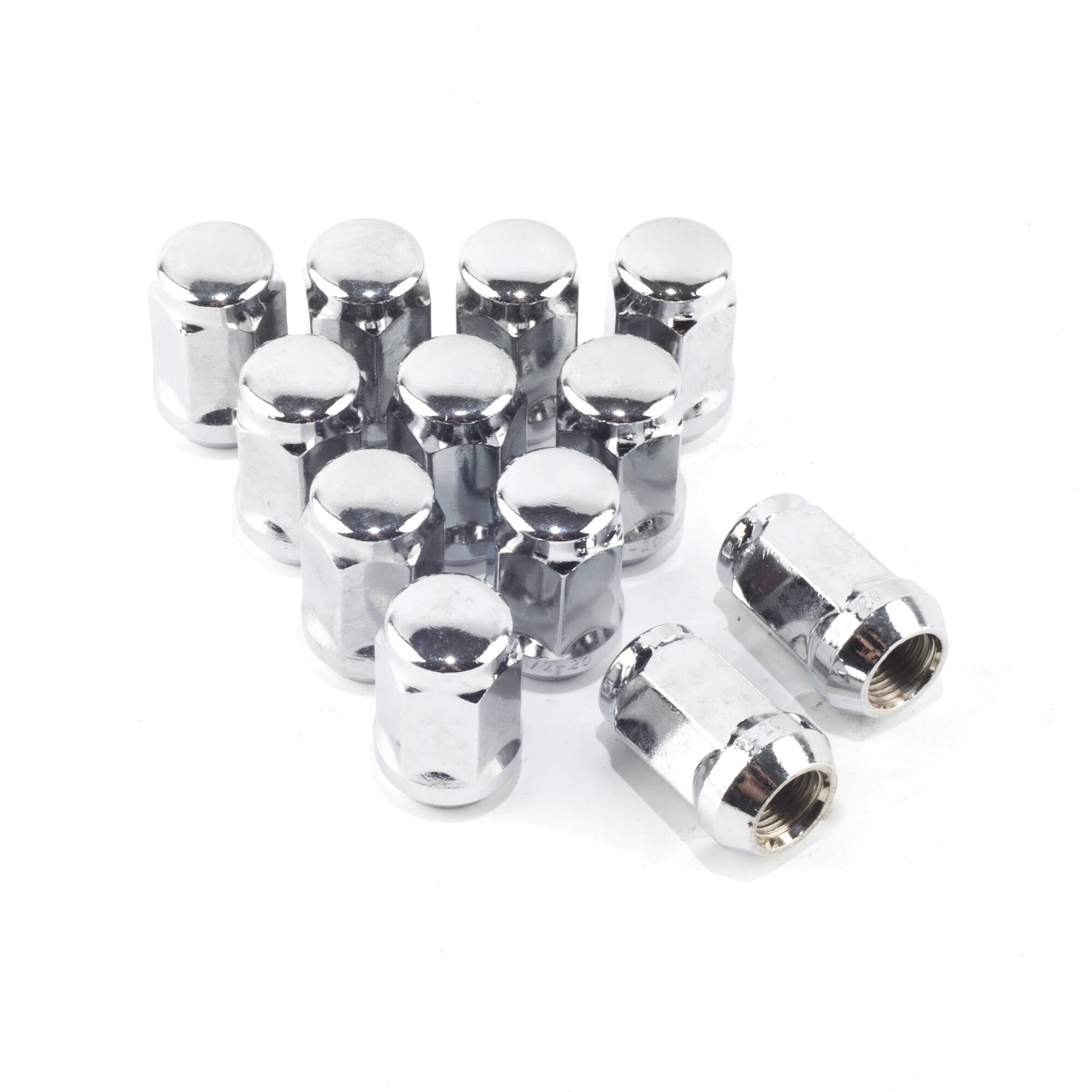 RhinoTuning 1/2-20 lug nuts Closed End 3/4 inch 19mm Hex 1.38 inch Tall ...