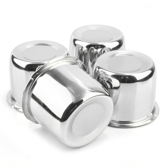 RhinoTuning 3.62in Push Through Closed End Hub Center Caps for 2.54" H Tralier RV Rims 4pcs