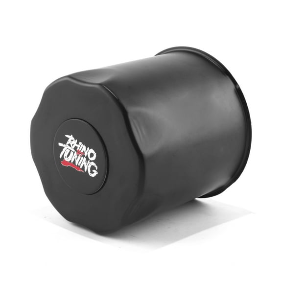RhinoTuning 4.25" Hub Matte Black Painted Stainless Steel Push-Thru Center Caps Fit for 4.25" trailer/truck rims center bore 4.17" tall 1Pc
