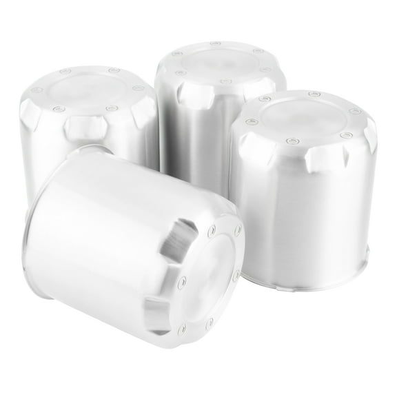 RhinoTuning 5.15in Push Through Hub Center Caps for SUV RV Camper 4pcs