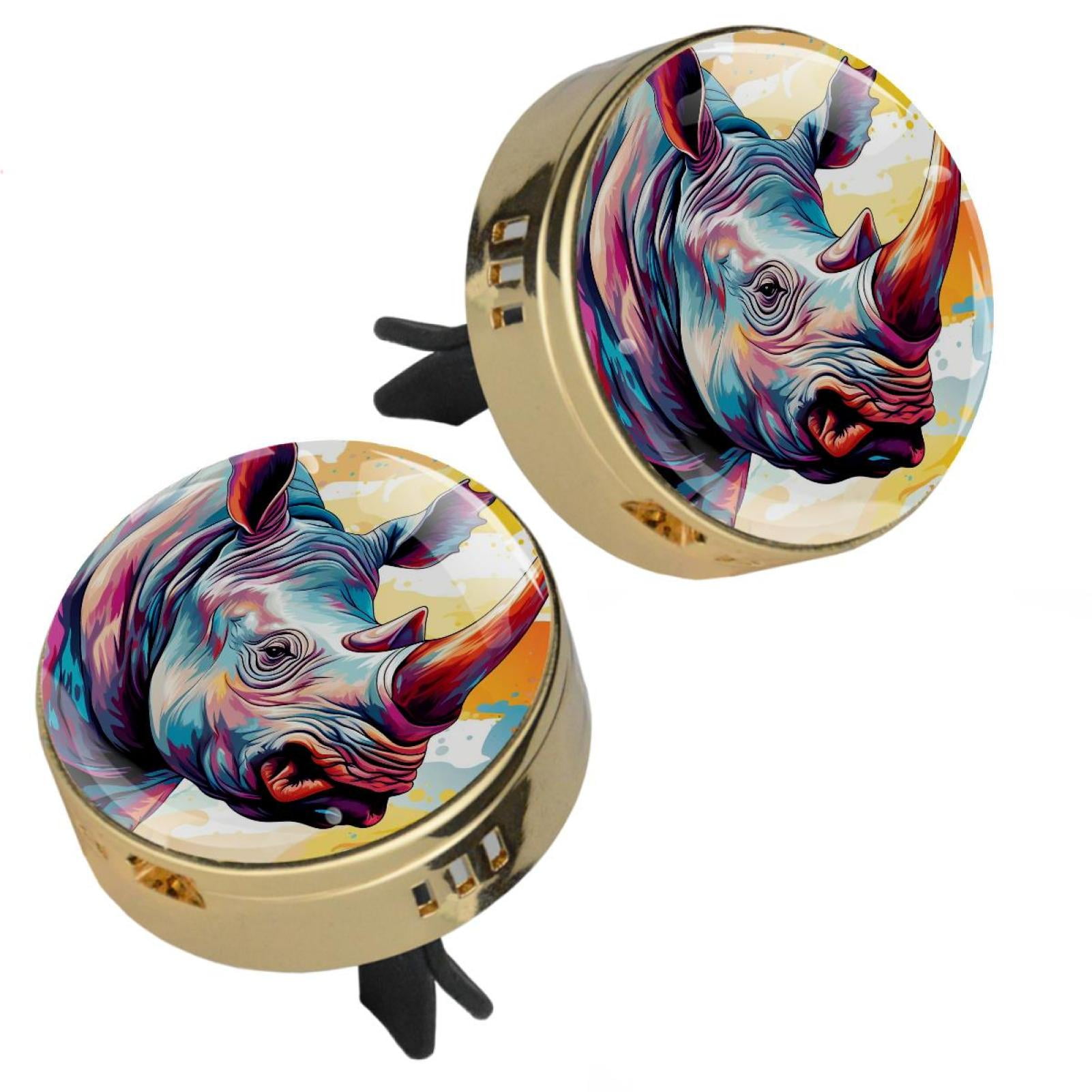 Rhinoceros Aromatherapy Car Diffusers for Essential Oils Car Vent Clip