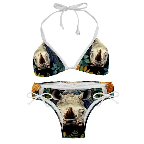 Rhinoceros Detachable Sponge Adjustable Strap Bikini Set Two-Pack - Ideal for All Seasons