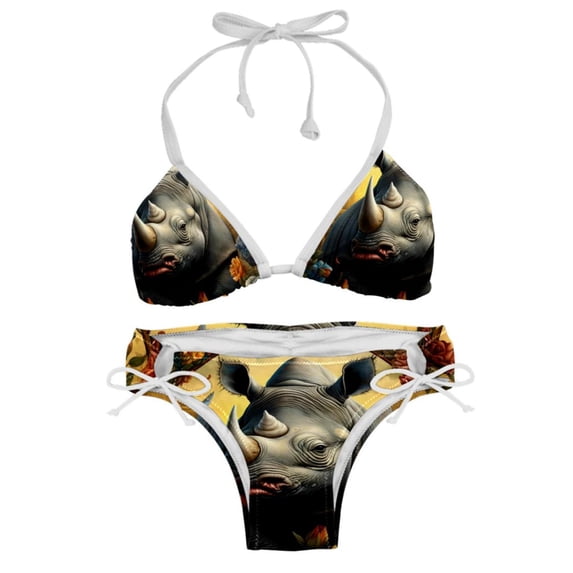 Rhinoceros Detachable Sponge Adjustable Strap Bikini Set Two-Pack Swimsuit Suit Beach Pool Party
