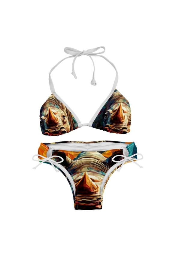 Rhinoceros Detachable Sponge Adjustable Strap Bikini Set Two-Pack Swimsuit Suit Beach Pool Party