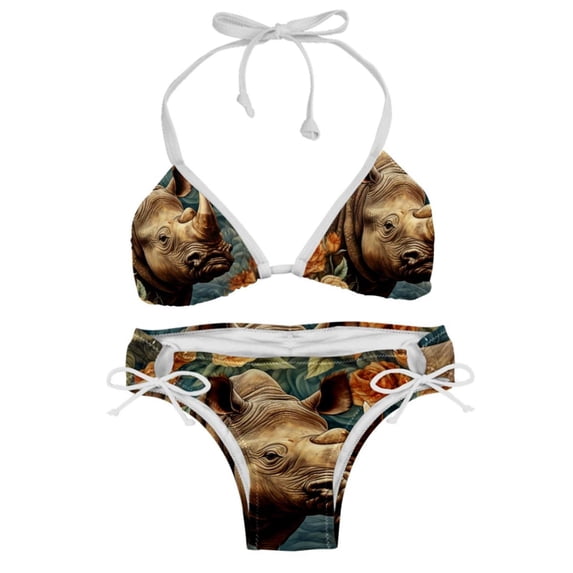 Rhinoceros Detachable Sponge Adjustable Strap Bikini Set Two-Pack Swimsuit Women Swim Suit