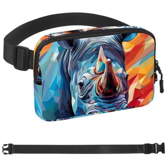 Rhinoceros Fanny Pack, Gifts for Enjoy Sports Festival Workout Traveling Running Casual Waist Pack