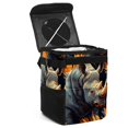 thumbnail image 1 of Rhinoceros Foldable Car Trash Bin with Lid, Leak-proof Mini Trash Can for Car, Hanging Storage Bag Included, 1 of 6