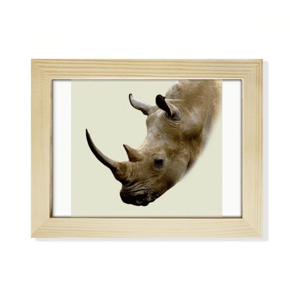 Rhinoceros Horn Side Ear Art Deco Fashion Desktop Photo Frame Picture Art Decoration Painting 6x8 inch
