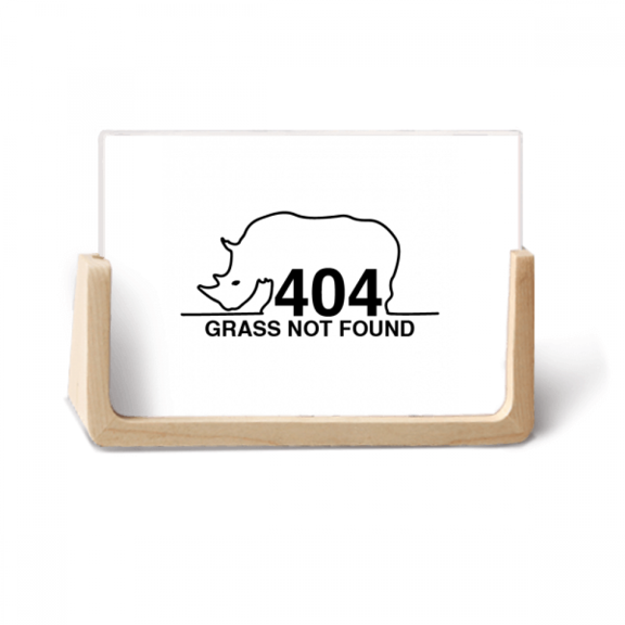 Rhinoceros Hornwort Body Art Deco Fashion Photo Wooden Photo Frame Tabletop Display