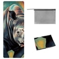 thumbnail image 1 of Rhinoceros Hot Yoga Towel with Storage Bag, 72.8"x26.8", Suitable for Yoga, Pilates, Fitness, etc. - Yoga Blankets, Yoga Towel, 1 of 6