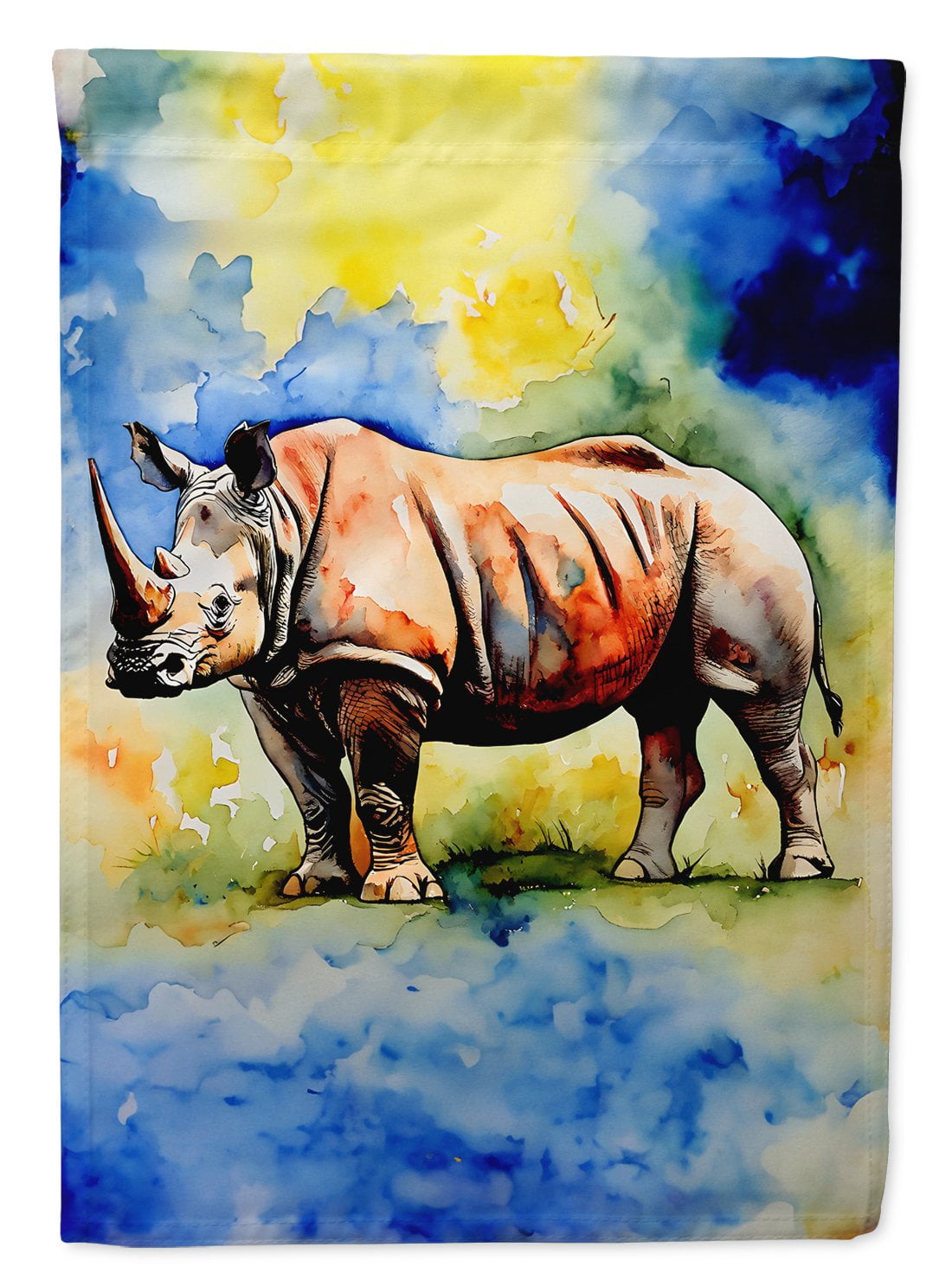 Rhinoceros House Flag 28 in x 40 in