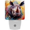 thumbnail image 1 of Rhinoceros LED Square Night Lights - Stylish and Energy-Efficient Room Lighting Solution with Soft Glow - for Bedside Reading and Relaxation, 1 of 6