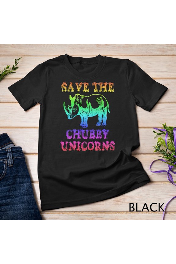 Rhinoceros Lover Save The Chubby Unicorns Rhino Unisex T-Shirt