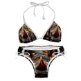 thumbnail image 1 of Rhinoceros Swimsuit Women Bikini Set with Detachable Sponge and Adjustable Strap, Swimwear 2-Pack for Various Scenes, 1 of 6