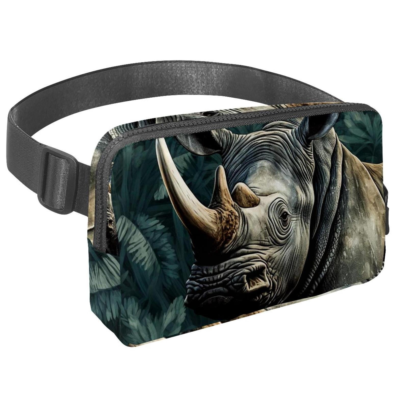 Rhinoceros Versatile Lightweight Adjustable Crossbody Bag with Extension Strap - Unisex Waist Bag Fanny Pack