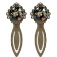 thumbnail image 1 of Rhinoceros Vintage Copper-Colored Lace Bookmarks: Stainless Steel Book Accessories and Reading Accessories - Set of 2, 1 of 5