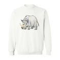 thumbnail image 1 of Rhinoceros Watercolor Design. Sweatshirt Men -Image by Shutterstock, Male Small, 1 of 4