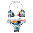 thumbnail image 1 of Rhinoceros Women's Detachable Sponge Adjustable Strap Bikini Set Swim Suit Two-Pack, 1 of 6