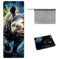 thumbnail image 1 of Rhinoceros Yoga Towel with Storage Bag, 72.8"x26.8", Suitable for Yoga, Pilates, Fitness, etc. Gym Towels Included., 1 of 6