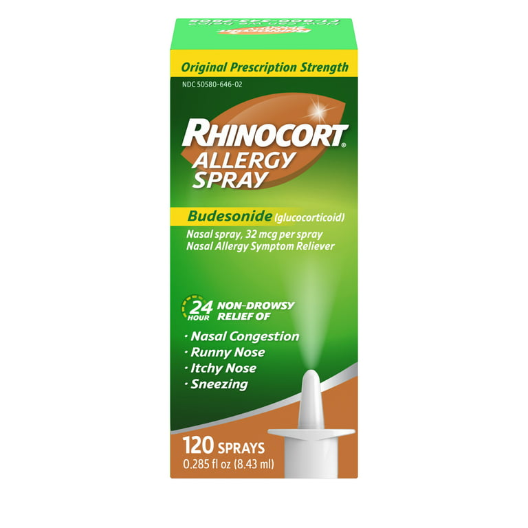 Rhinocort 24 Hour Allergy Relief Budesonide Nasal Spray, 120 sprays 
