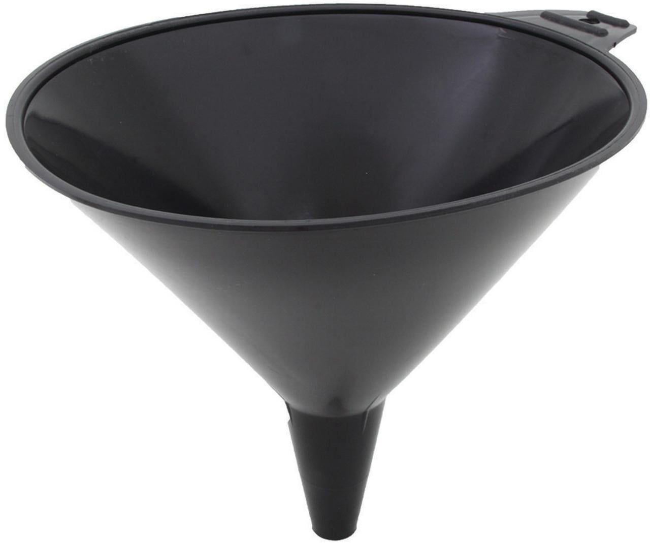 Rhinogear 5064 Large Funnel 8-3/4 in H x 7-1/2 in W x 7 in D, 2 qt, High Density Polyethylene, Black