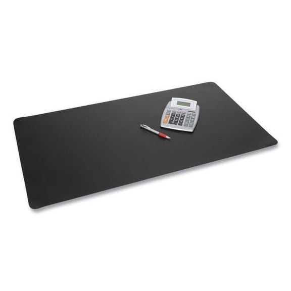 Rhinolin II Desk Pad with Antimicrobial Protection, 17 x 12, Black | Bundle of 10 Each