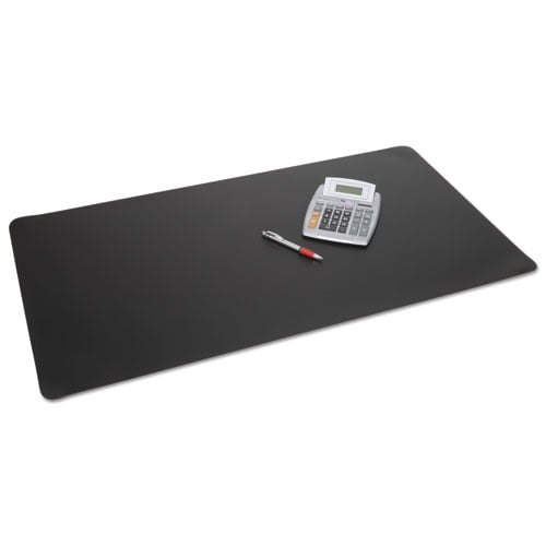 Rhinolin II Desk Pad with Antimicrobial Protection, 24 x 17, Black | Bundle of 2 Each