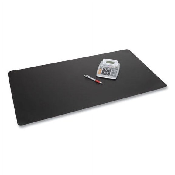 Rhinolin II Desk Pad with Antimicrobial Protection, 36 x 20, Black | Bundle of 2 Each