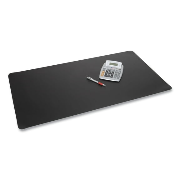 Rhinolin II Desk Pad with Microban, 17 x 12, Black