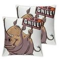 thumbnail image 1 of Rhinos Rule Funny Rhinoceros Cartoon Garden Flag,, 1 of 7
