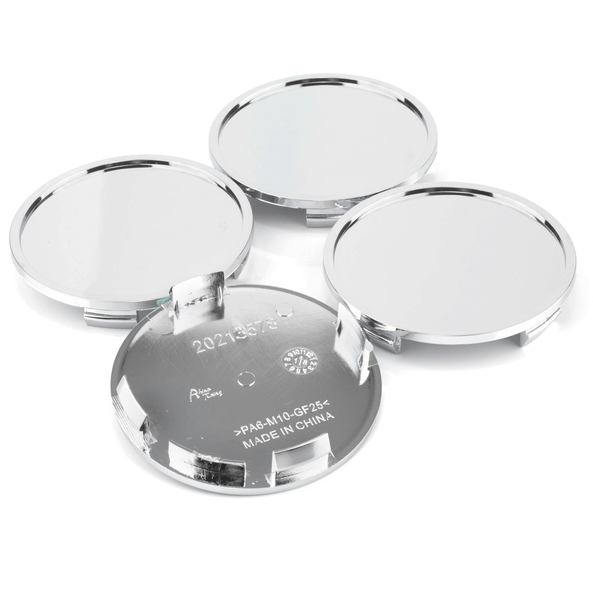 Rhinotuning 76mm Wheel Center Caps Chrome Silver for Wheel Rims OD ...