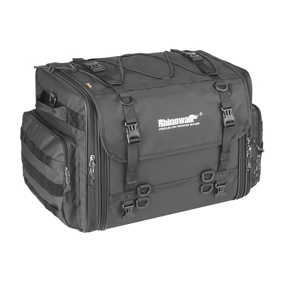 Rhinowalk Expandable Motorcycle Rearseat Bag Large Capacity Storage