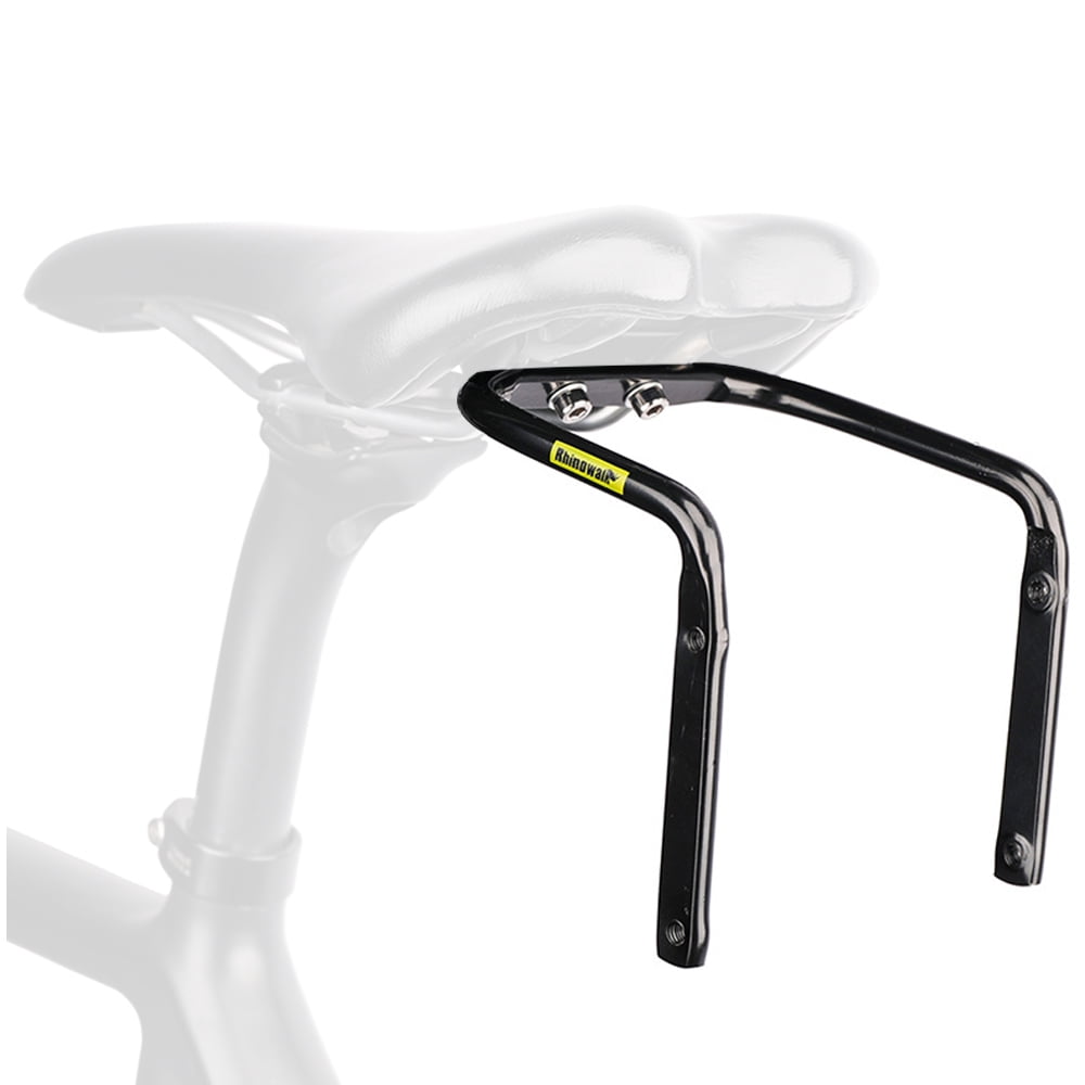 Rhinowalk Mountain Road Bike Saddle Bag Stabilizer Bracket with AntiSway Tail Bag Mount Rear Rack and Bottle Cage Mounting Holes