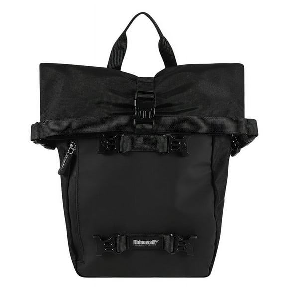 Rhinowalk Pannier Bag Bicycle Waterproof Motorbike Bag Road Rear Rack Cycling Rear Bag Backpack 10L(Black)