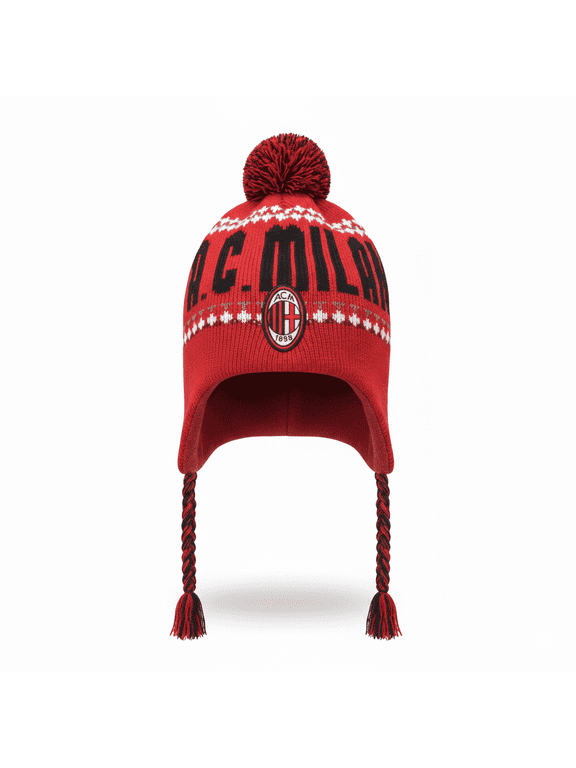 A.C. Milan Peruvian Winter Beanie, Acrylic, One Size