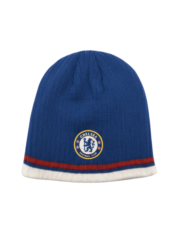 Chelsea FC Blue/Red/White Adult Knit Beanie, Acrylic, OSFM