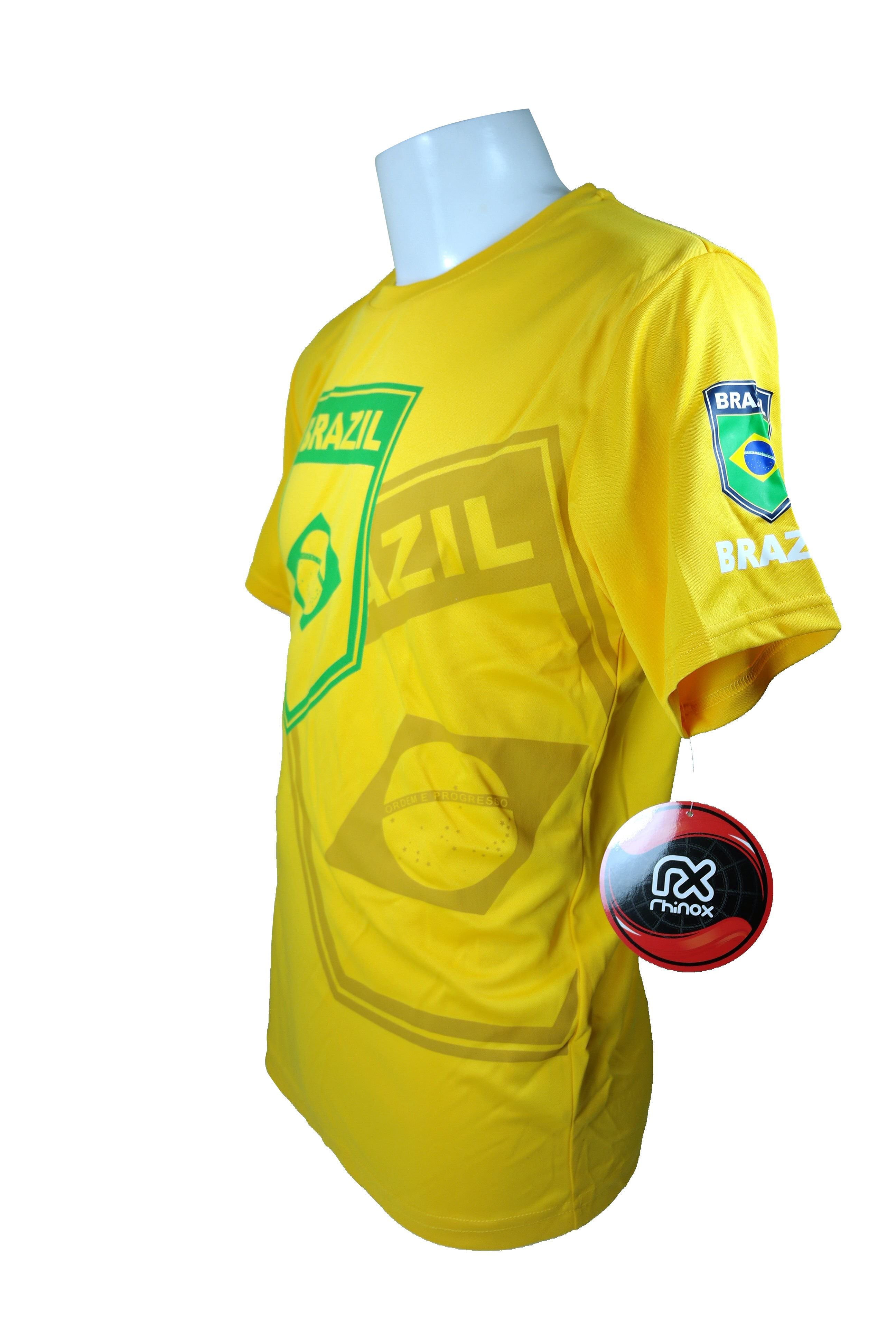 Rhinoxgroup Men Brazil Soccer Poly Shirt Jersey -02 Small - Walmart.com, image size:2592x3888