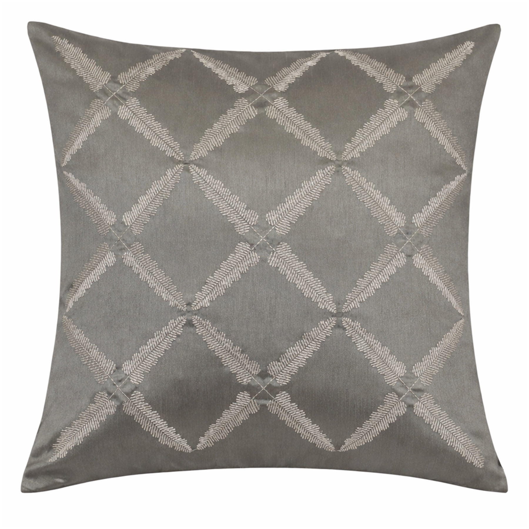 Rhiya Gray Geometric Polyester 20 in. x 20 in. Throw Pillow