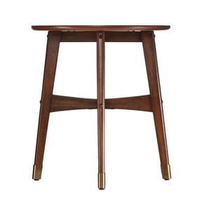 SEI Rhoda Round Midcentury Modern End Table