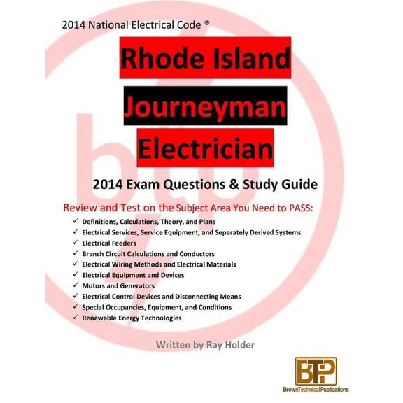 Rhode Island 2014 Journeyman Electrician Study Guide (Paperback)