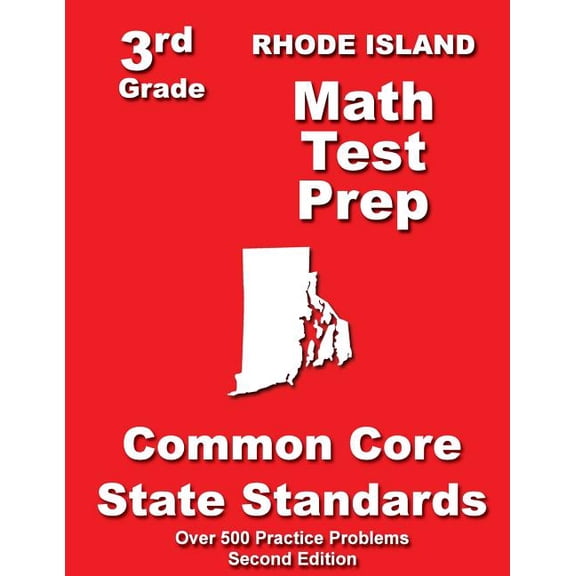 Rhode Island 3rd Grade Math Test Prep: Common Core State Standards, (Paperback)