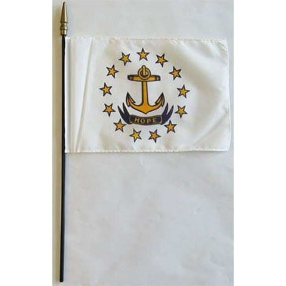 Rhode Island - 8"X12" Stick Flag