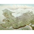 thumbnail image 1 of Rhode Island. An Aerial View Of Newport History (24 x 18), 1 of 2
