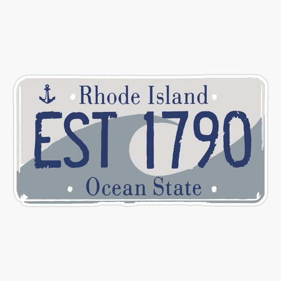 Rhode Island Coastal Travel Destination Sticker