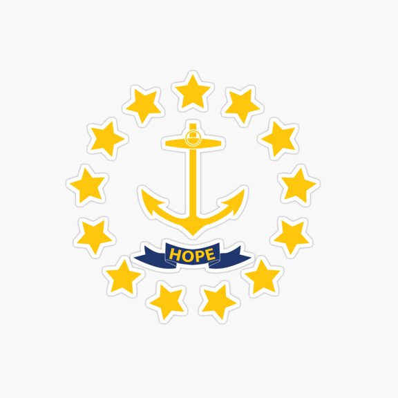 Rhode Island Coastal Travel Sticker