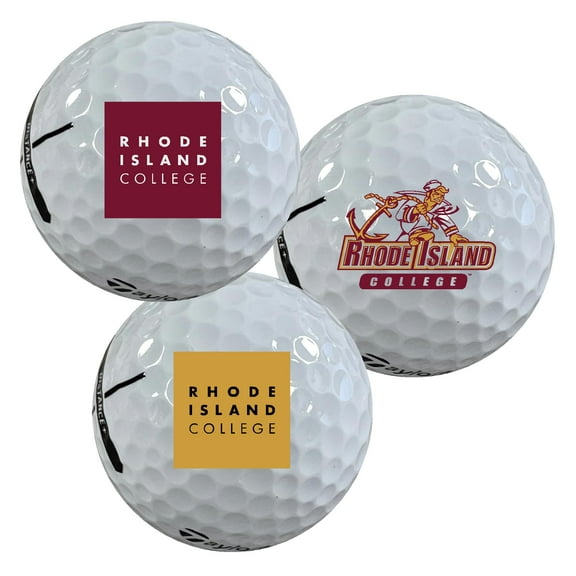 Rhode Island College Anchormen Logo Edition Taylormade Distance+ Golf Balls 12-Pack (Dozen)