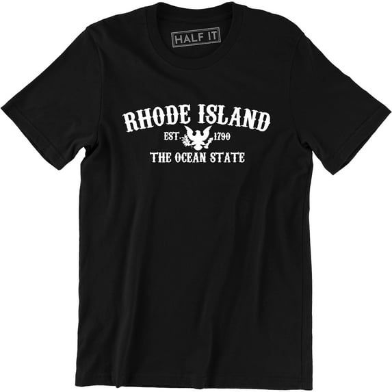 Rhode Island Est. 1790 The Ocean State Vintage Sports Design Men's T-Shirt
