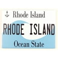 thumbnail image 1 of Rhode Island License Plate Fridge Collector's Souvenir Magnet 2.5" X 3.5", 1 of 1