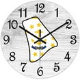 Rhode Island Map Wall Clock Rhode Island Flag Clock 10 Inch Pvc Wall
